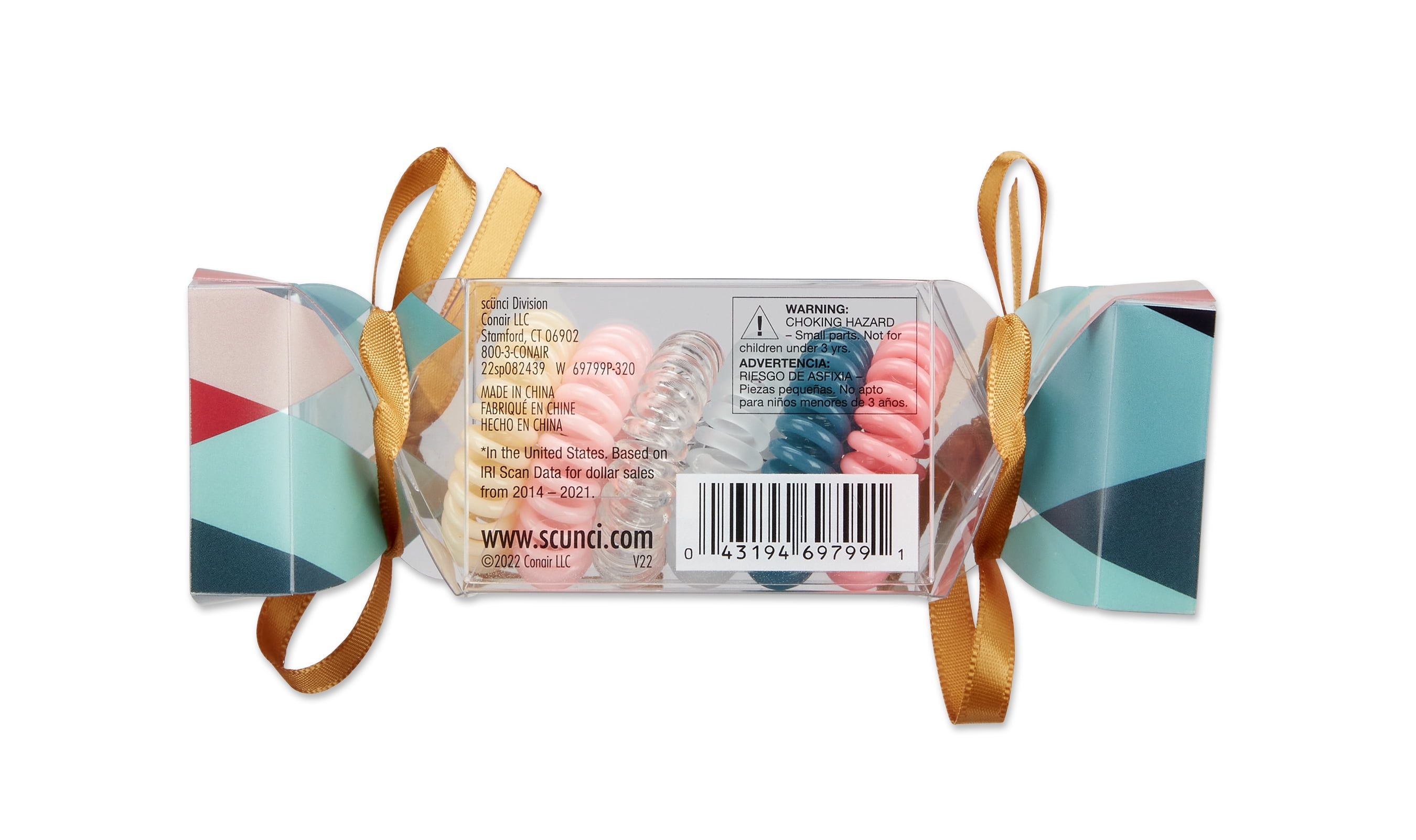 (5 pack) SCUNCI 6-PK BOLD SPIRALS CRACKER