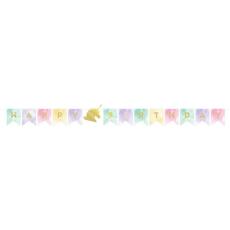 Sparkle Unicorn Party Banner, 1 pk