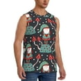 thumbnail image 2 of Yiaed Gnome With Mushroom 2 Print Men's Singlet Vests Summer Running Muscle Tank Tops Gym Undershirt Round Neck Sleeveless for man, 2 of 5