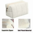 thumbnail image 6 of Djiypn Makeup Cosmetic Bag Small Checkered Pouch Make Up Purse Bag Y2k Accessories, Small Makeup Pouch for Travel Essentials Toiletries Accessories(White), 6 of 6
