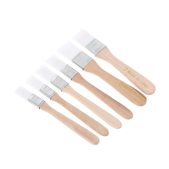 LABSERRON Nylon Chip Brush 6Pcs For Paint Touchups