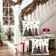 thumbnail image 5 of Christmas Pillow Covers 18x18 Inch,Winter Christmas Tree Decorations Pillows Decorative Throw Pillow Cases Red and Black Xmas Cushion Covers for Home Decor Couch Holiday Outdoor (2-18), 5 of 6
