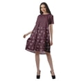 thumbnail image 4 of Moomaya Short Sleeve Dresses Women Scoop Neckline Printed Dresses With Pockets, 4 of 6