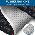 thumbnail image 4 of Black Controllers Games Labels Black Pattern Bathroom Rugs Sets 3 Piece,Toilet Cover Set,Absorbent Non Slip Bathroom Mats Sets with U-Shaped Contour Rug Toilet Rug Set, 4 of 5