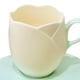 thumbnail image 5 of Taza de tulipán bonita con platillo cerámica para capuchino café beige Wdftyju, 5 of 6