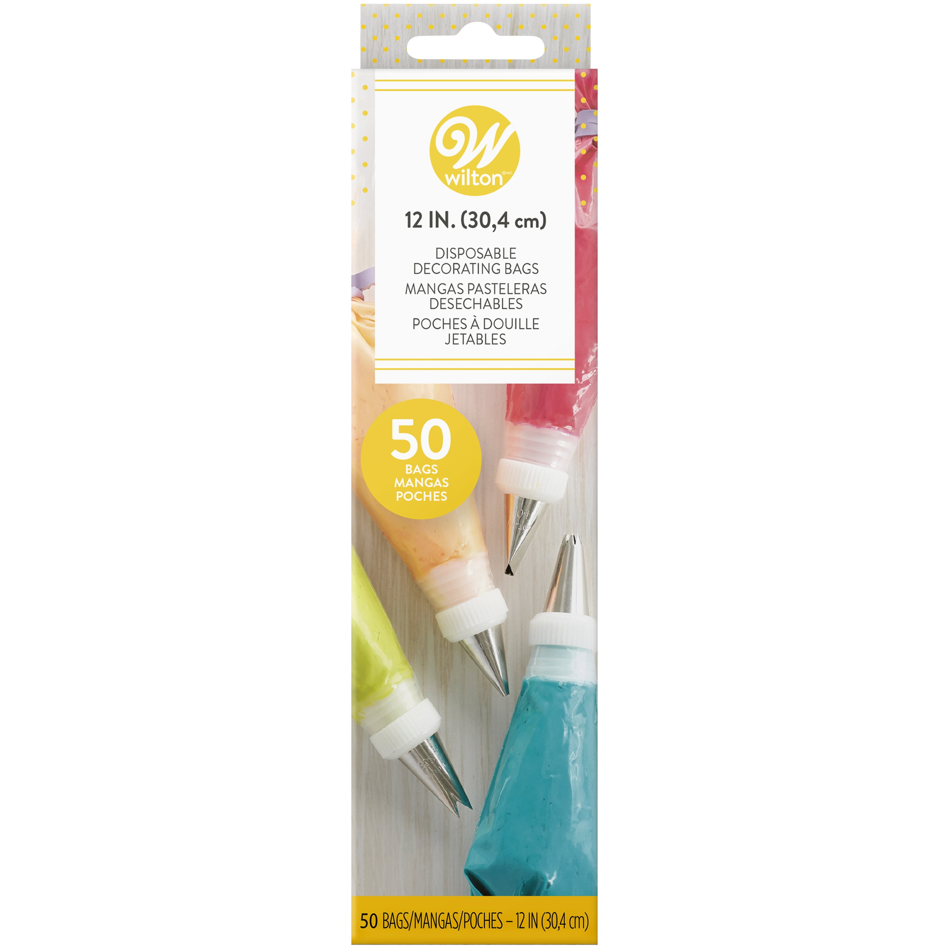 Wilton 12 Inch Disposable Cake Decorating Bags 50 Count Pastry Wilton 12 Inch Disposable Cake Decorating Bags 50 Count Pastry