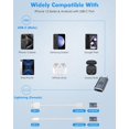 thumbnail image 6 of KOMI Lightning Female to USB C Male Adapter, 2 Pack USB-C Male to Lightning Female Adapter for iPhone 15/15 Pro/15 Pro Max/15 Plus, iPad Pro/Air, Support Fast Charging/Data Transfer, Not for Audio/OTG, 6 of 10