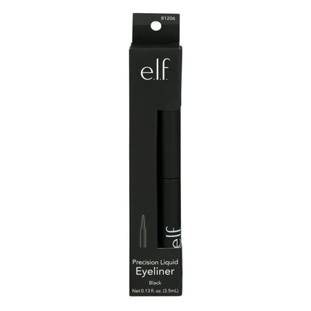 e.l.f. Eyeliner Precision Liquid Black, 0.13 FL (Best Drugstore Liquid Eyeliner Pen)
