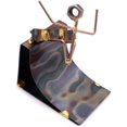 thumbnail image 4 of Skateboarder Pipe Collectible Handmade Metal Art Figurine, Desk Accessories, Trophy, Boss Gift, Office Décor, Business Professional, Skateboarding, 4 of 4