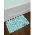 thumbnail image 2 of Ethnic Bath Mat, Vibrant Floral Folk Motifs Green Toned Abstract Leaves Oriental Motifs, Plush Bathroom Decor Mat with Non Slip Backing, 29.5" X 17.5", Multicolor, by Ambesonne, 2 of 2