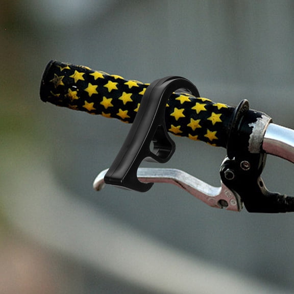 ibasenice Black Plastic Motorcycle Handlebar Lock Brake Lever Hook for Secure Bike Parking