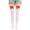 C-White621, variant on DHFJKG Christmas Socks For Womens Bowknot Solid Color Thigh High Socks Over The Knee Festival Soft Stockings