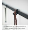thumbnail image 3 of Yamazaki Home Modern Slim Console Table, Slim Narrow Accent Table For Entryway Or Living Room, Metal And Wood Skinny Hallway Or Sofa Table, Steel, 3 of 8
