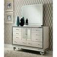 thumbnail image 7 of Michael Amini Hollywood Swank Upholstered Dresser with Mirror - Crystal Croc, 7 of 7