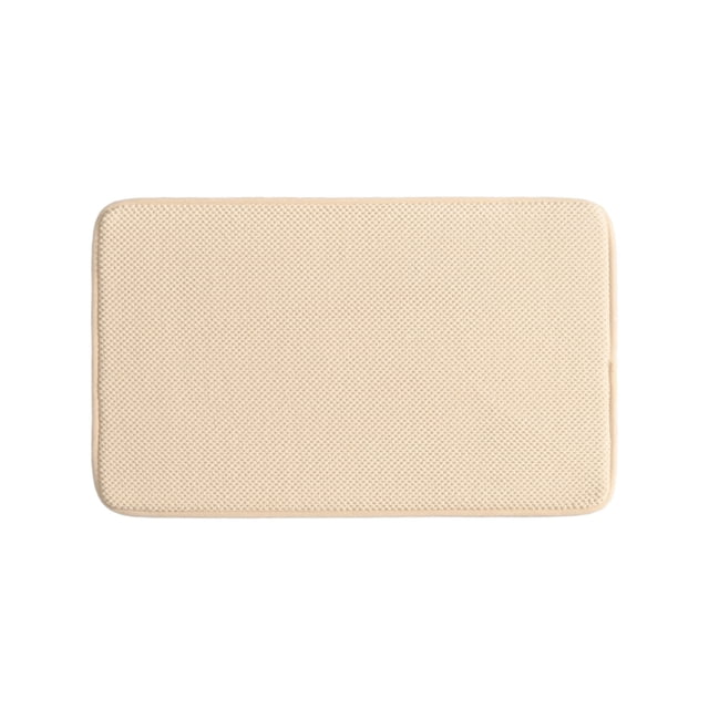Birdeem Thick Striped Memory Foam Bath Rugs, Soft Absorbent Velvet Bathroom Mats, Non-Slip Bottom , Machine Washable Bathmat, Carpet Rug Room Decoration for Wash Floor