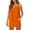 Orange, variant on Diufon Women's Rompers Sleeveless Strap Scoop Neck Overalls Solid Color Short Jumpsuits with Pockets