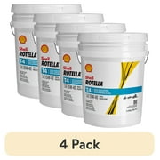 (4 pack) Shell Rotella T4 Triple Protection 15W-40 Diesel Engine Oil, 5 Gallon