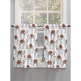 thumbnail image 5 of Sand Camel Living Room Curtains 2 Panel, Vintage Farmhouse Desert Animals Camel Cafe Window Treatment, Farmhouse Bedroom Bathroom Kitchen Curtains Drapes 104"x54", 5 of 6