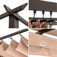 thumbnail image 2 of 10 ft. x 10 ft. Aluminum Outdoor Pergola with Beige Retractable Shade Canopy, 2 of 5