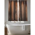 thumbnail image 5 of Retro Farmhouse Sheer Curtains 63 Inch Length 2 Panels Set, Brown Wooden Grain Cabin Country Plank Voile Window Treatment Rod Pocket Curtains Sheers Drapes for Bedroom/Living Room/Kitchen 52x"63"x2, 5 of 7