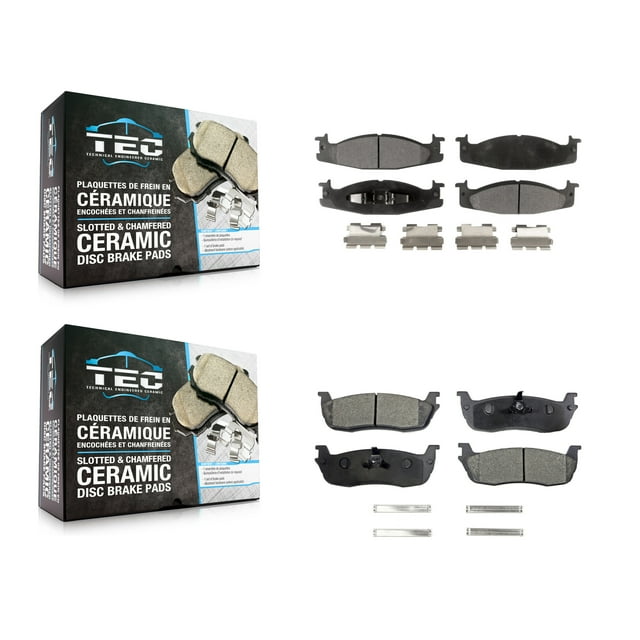 TEC Front Rear Ceramic Brake Pads Kit for Car 1996 Ford F-150 KTC-100348