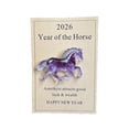 thumbnail image 6 of 2026 Horse Decorative Item - Elegant Wall Ornament for Home & Office, Gift Idea, Versatile Festive & Everyday Decor, Positive Symbolism Purple, 6 of 6