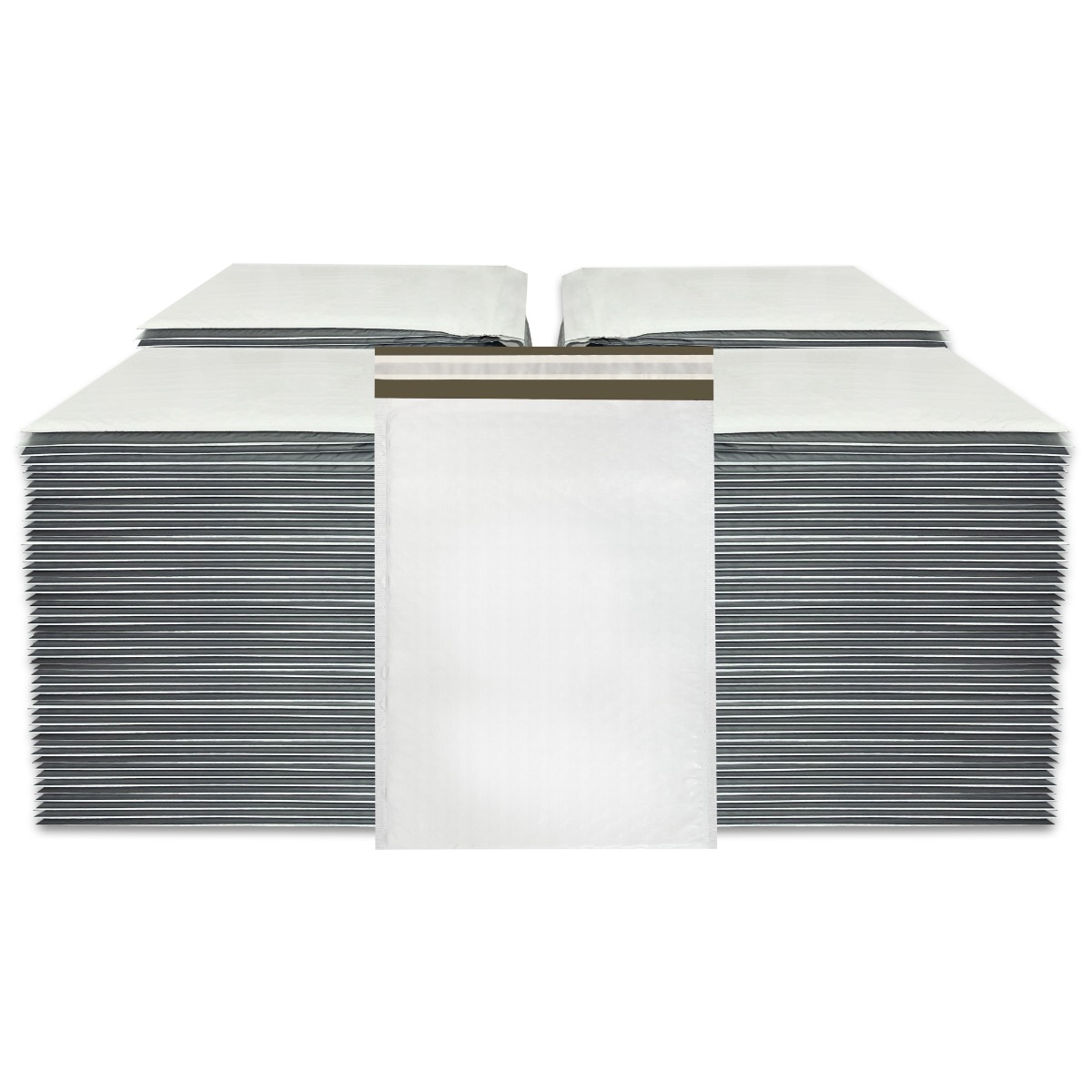 StarBoxes 200 Poly Bubble Mailer Bags 9.5x14.5" - #4 White Self-Sealing