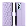 thumbnail image 2 of Crossbody Strap Case for Samsung Galaxy A23 4G Wallet PU Leather Elegant Diamond Patterned Credit Card Holder Full Body with Wrist Lanyard Strap Soft TPU Bumper Magnetic Closure Phone Cover,Purple, 2 of 8