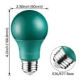 thumbnail image 5 of TORCHSTAR LED A19 Green Bulbs, 8W (40W Equivalent), E26/E27 Base Colored Light Bulb, for Veterans Day, Porch, Home Lighting, Party Decoration, Bars, Christmas, Independence Day Bulb, Pack of 6, 5 of 6