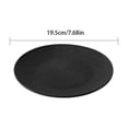 thumbnail image 3 of Xecvkr Plastic Dinner Plates Plastic Plate for Household Use Stylish Round Serving Plate for Everyday Meals Family Dining and Table Display,7.68in Black, 3 of 7