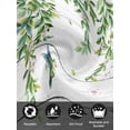 thumbnail image 7 of Spring Botanical Cloth Napkins Set of 8 Reusable Dinner Napkins, Watercolor Leaves Flowers Birds Gray Wood Cocktail Napkin Washable Table Napkins for Wedding/Holiday Party/Baby Shower 20"x20", 7 of 7
