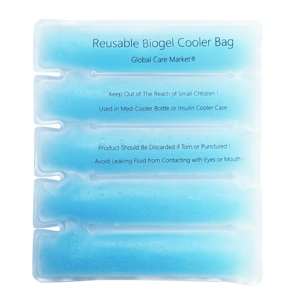Cold Pack for Insulin Cooler Travel Case, Cold Gel Bag for Medication Cooler Case for Travel