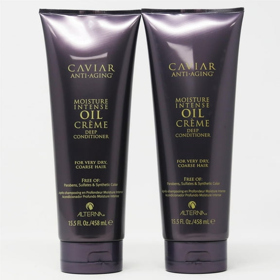 Alterna Caviar Anti Aging Moisture Intense Oil Creme Deep Conditioner 15.5 oz (For very dry, coarse hair) 2 Pack