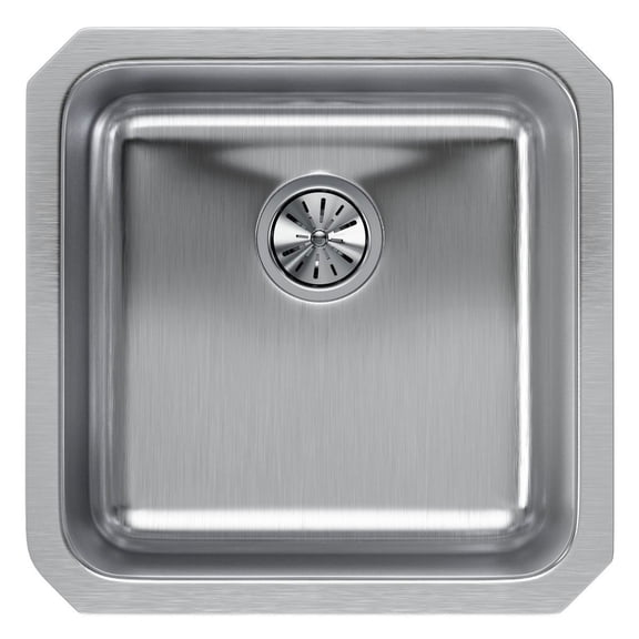 Elkay Lustertone Classic Stainless Steel 18-1/2" x 18-1/2" x 7-7/8", Single Bowl Undermount Sink