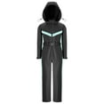 thumbnail image 3 of iiniim Kids Girls Snowsuits Waterproof Ski Suits Jumpsuits Winter Outdoor Skiing Snowboarding Snowsuits with Belt Black 14, 3 of 7