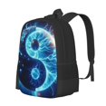 thumbnail image 1 of Disketp Blue Yin And Yang Mochila Minimalista de Gran Capacidad, Mochila de Viaje para Escuela, Trabajo o Uso Diario, 1 of 6