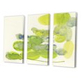 thumbnail image 1 of Designart - Handpainted Green Leaves Impression - Mid Century Modern Canvas Wall Art, 1 of 1
