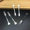 thumbnail image 2 of Stainless Steel Fruit Forks Reusable Heart Shape for Eating Fruit at Parties and Home 10pcs, 2 of 8