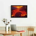 thumbnail image 2 of Nawypu Active Volcano Natural Scenery Volcano Eruption Magma Flow Poster (9) Wall Art Poster Scroll Canvas Painting Picture Living Room Decor Home Framed, 2 of 4