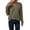Green, variant on GigrtiJin Womens Casual Knitted Blouses Long Sleeved V-Neck Solid Color Loose Blouse Fashion Comfy Pullover Tunic Top