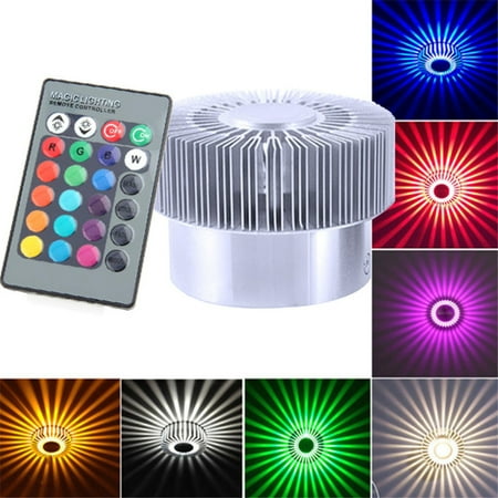 

knqrhpse led lights for bedroom Install LED Surface Lighting RGB Wall Light Lamp Flower Sun Luminaire Colorful led lights