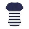 thumbnail image 5 of Fesfesfes Shirt Women's V-Neck Fashion Casual Short Sleeve Spring And Summer Top Ladies Tops 3XL(US:14), 5 of 5