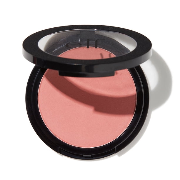 e.l.f, Primer-Infused Blush, Long-Wear, Matte, Bold, Lightweight, Blends Easily, Contours Cheeks, Always Rosy, All-Day Wear, 0.35 Oz
