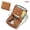Earthy Yellow, variant on Women's RFID Blocking Short Wallet Top Grain Leather Multi-functional Card Holder with SIM Slots, Black
