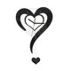 thumbnail image 5 of Reloj en forma de corazón, silencioso, acrílico, para colgar en la pared, para oficina, sala de estar Negro, 5 of 9