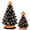 Black, variant on RJ Legend Ceramic Tree, 9" Handcraft Cordless with Pumpkin Head, LED Light Bulbs, - Black
