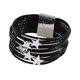 thumbnail image 2 of Pulsera tipo brazalete para niña, pulsera apilable, artículos para fiestas, multifuncional . Negro, 2 of 8