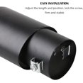 thumbnail image 4 of HUGFEGWE Exhaust Tip Universal 1.5"-2" Stainless Steel Exhaust Muffler Tip Pipe Car Oval Rear Exhaust Straight TailPipe Muffler Modification, Matte Black Straight Type U2536-26128, 4 of 8
