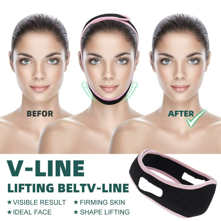 Facial Slimming Strap, Face Lift Belt, Double Chin Reducer, V-Line Lifting  Chin Strap Anti Wrinkle Belt For Women Men, Eliminates Sagging Skin