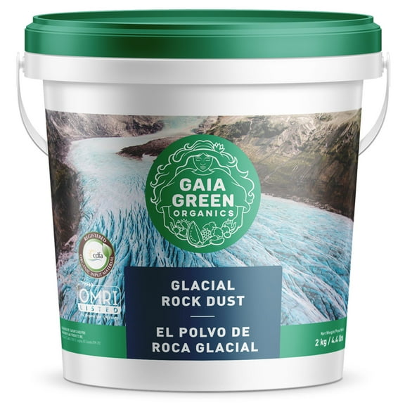 GAIA GREEN Organics Glacial Rock Dust Mineral Soil Supplement, 2 kg